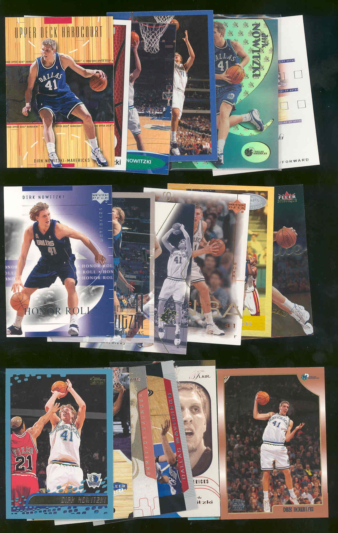 (20) Assorted Dirk Nowitzki Dallas Mavericks NBA Cards All Different w/ 1998 Rookie Low Shipping 
