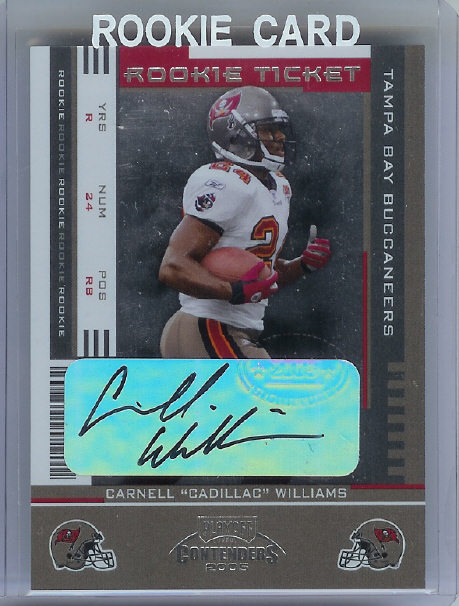 2005 Playoff Contenders #115 Cadillac Williams AU/380* RC