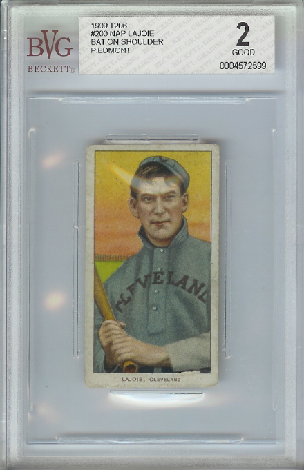 1909-11 T206 #271 Nap Lajoie with Bat