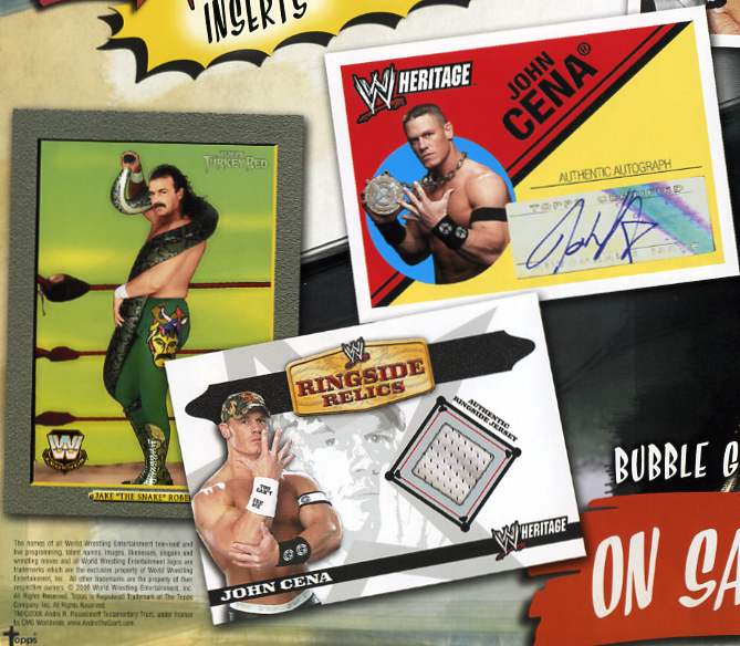 2006 Topps WWE Heritage II (Series 2) Wrestling Factory Sealed Hobby Box (Random Autographed & Memorabilia Cards Inserted) 
