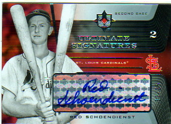 2004 Ultimate Collection Signatures #RS Red Schoendienst/25