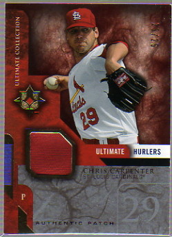 2005 Ultimate Collection Hurlers Patch #CA Chris Carpenter/25