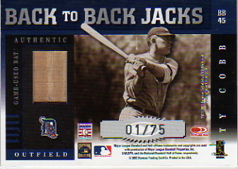 2003 Donruss Elite Back to Back Jacks #45 Rickey Henderson/Ty Cobb