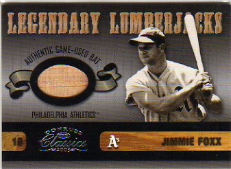 2003 Donruss Classics Legendary Lumberjacks #35 Jimmie Foxx/50
