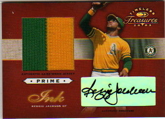 2003 Timeless Treasures Prime Ink #40 Reggie Jackson/5
