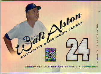 2001 Topps Tribute Game Worn Relics #RJWA Walt Alston 4