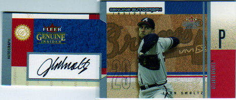 2004 Fleer Genuine Insider Autograph #JS2 John Smoltz/150