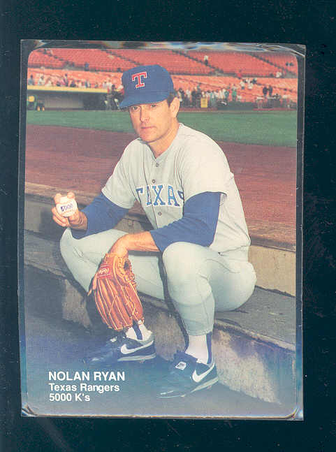 1990 Mother's Ryan #4 Nolan Ryan/(Holding ball/with 5,000 K's)