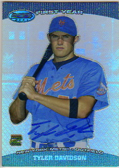 2004 Bowman's Best #TD Tyler Davidson FY AU RC