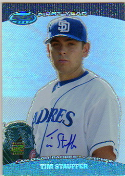 2004 Bowman's Best #TJS Tim Stauffer FY AU RC