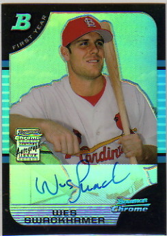 2005 Bowman Chrome Refractors #335 Wes Swackhamer AU