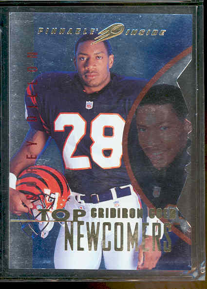 1997 Pinnacle Inside Gridiron Gold Corey Dillon Patriots Rookie Book Value $50
