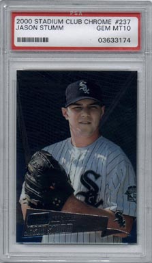 2000 Stadium Club Chrome Baseball #237 Jason Stumm Draft Pick Rookie PSA Gem Mint 10