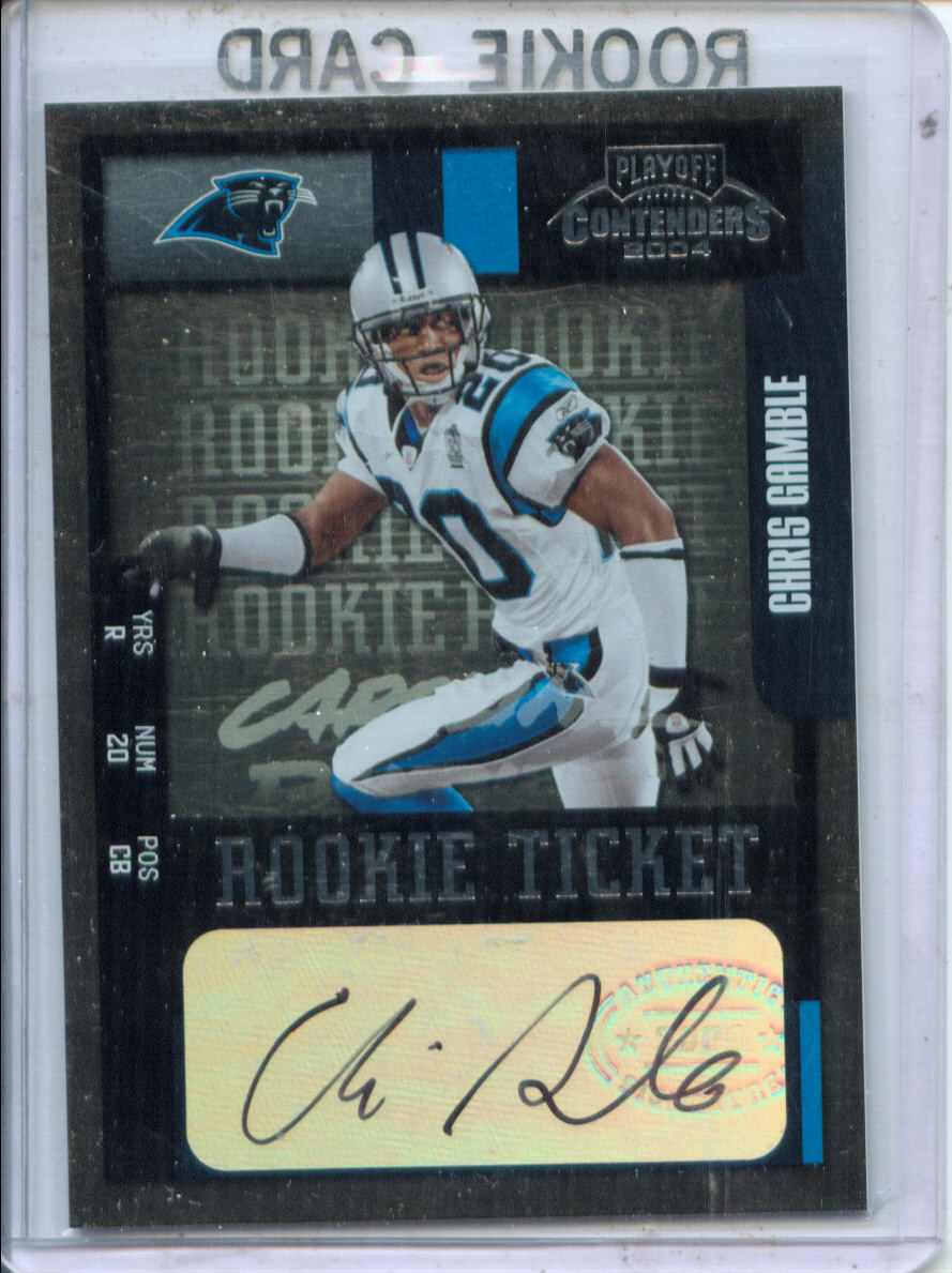 2004 Playoff Contenders #115 Chris Gamble AU/490* RC
