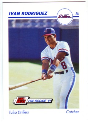 1991 Tulsa Drillers Line Drive #592 Ivan Rodriguez