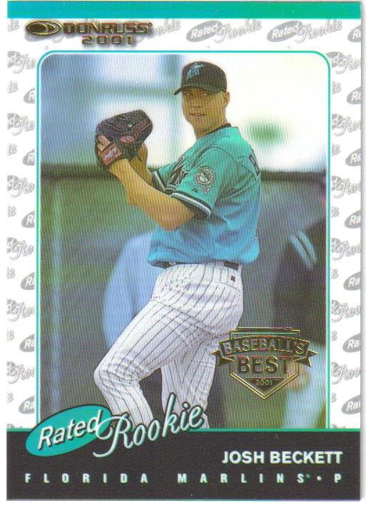 2001 Donruss Baseball's Best Gold #154 Josh Beckett RR