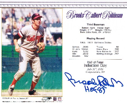 Brooks Robinson Autographed 8x10 Photo #6