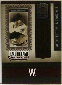 2005 Donruss Greats Hall of Fame Souvenirs #18 Harmon Killebrew