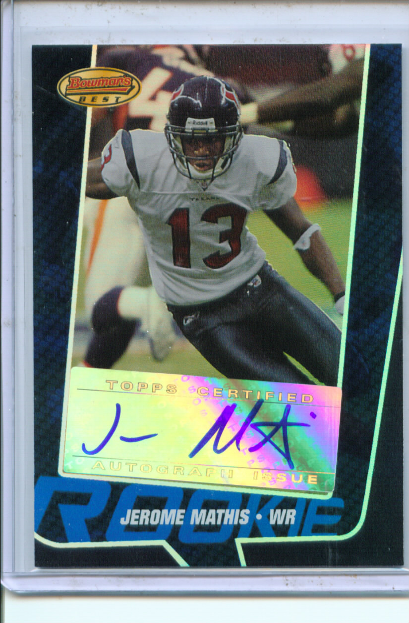 2005 Bowman's Best Blue #145 Jerome Mathis AU