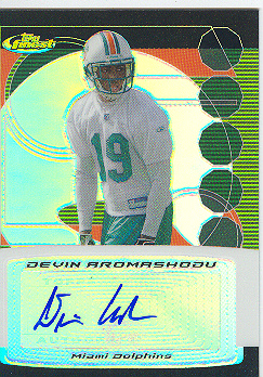 2006 Finest DEVIN AROMASHODU Autograph card FA-DA