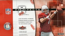2006 FLeer Hot Prospects NFL Football Sports Trading Cards Box (1 Autographed Rookie Card + 1 Serial Numbered Rookie Autograph Materials Card per box, on average + much more!)