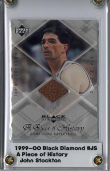 1999-00 Black Diamond A Piece of History #JS John Stockton H/R