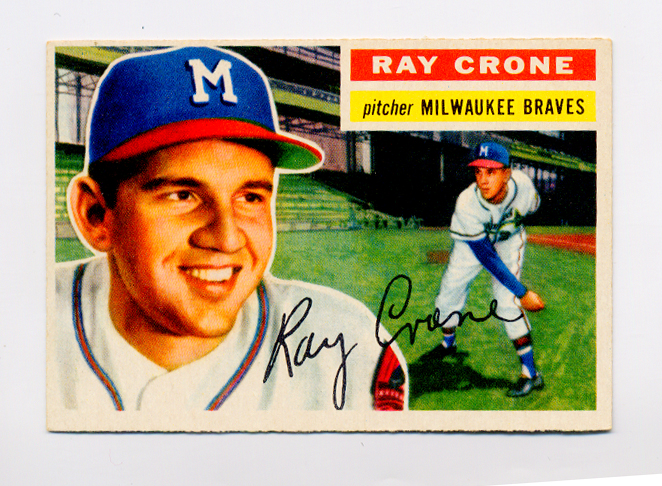 1956 Topps #76A Ray Crone GB