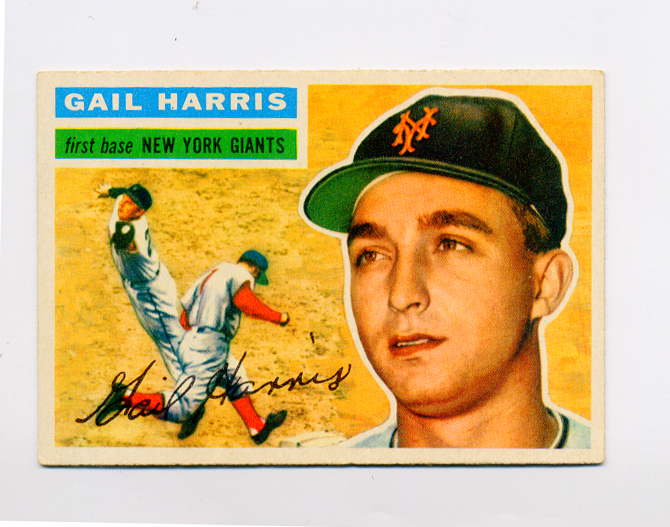 1956 Topps #91A Gail Harris GB