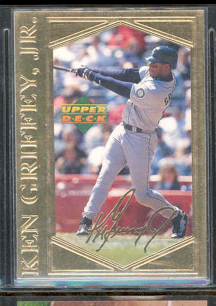 1996 Upper Deck 22kt Gold Photo Card Ken Griffey Jr RARE