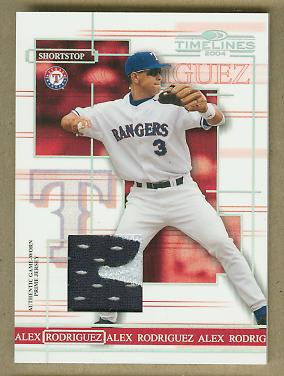 2004 Donruss Timelines Material Prime #3 Alex Rodriguez Jsy
