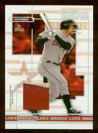 2004 Donruss Timelines Material Prime #30 Lance Berkman Jsy