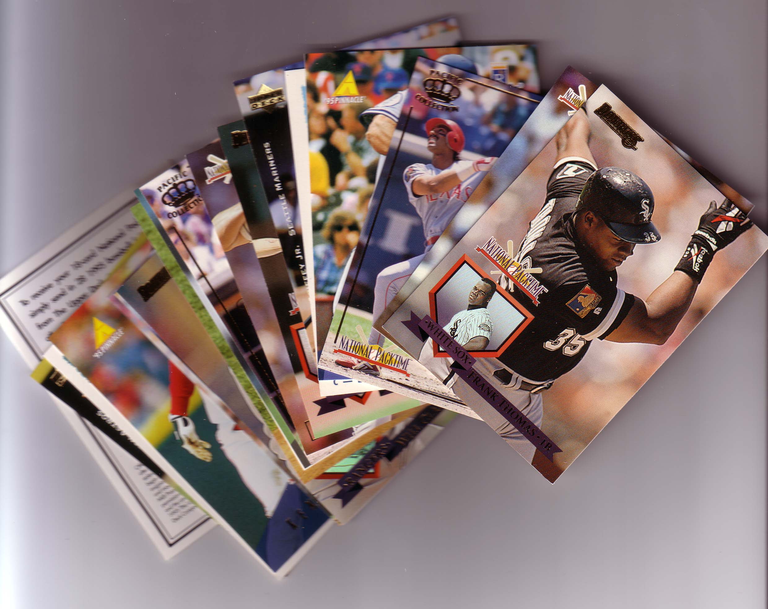 1995 NATIONAL PACKTIME COMPLETE 18 CARD SET
