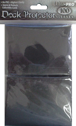 Ultra Pro Deck Protector Sleeves 100 count pack - Black (fits standard size Magic the Gathering cards, etc)