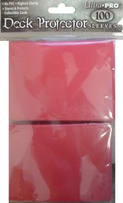 Ultra Pro Deck Protector Sleeves 100 count pack - Red (fits standard size Magic the Gathering cards, etc)