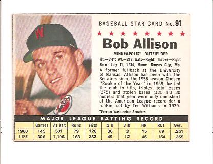 1961 Post #91B B.Allison BOX Minneapolis