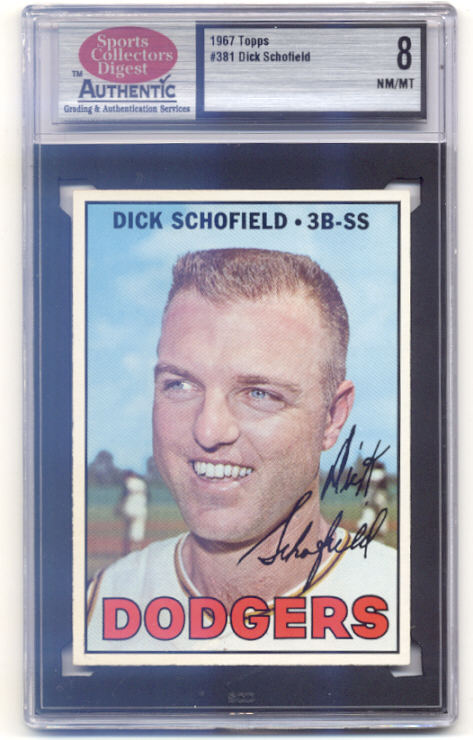 1967 Topps #381 Dick Schofield DP