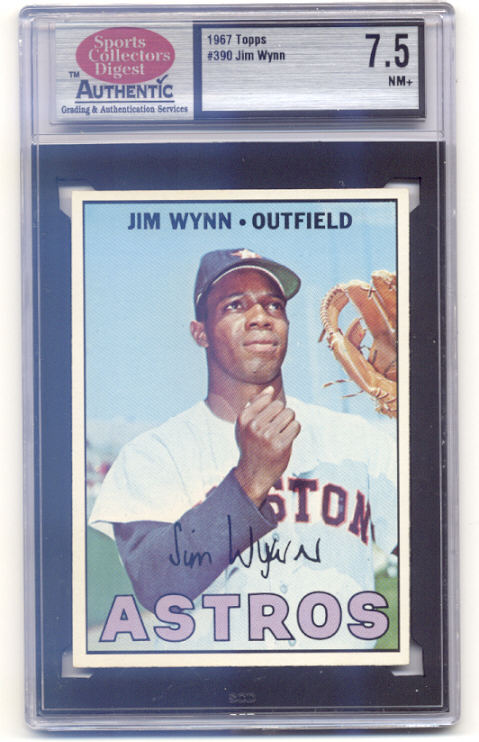 1967 Topps #390 Jim Wynn DP