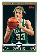 2006-07 Topps #33 Larry Bird - Variation - B