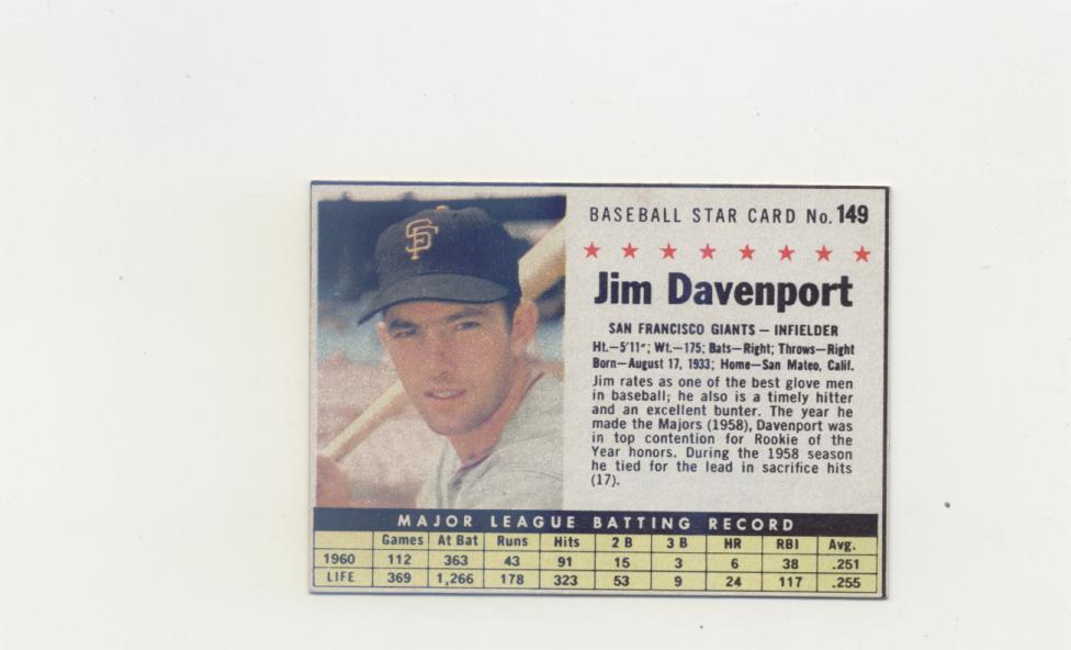 1961 Post #149B Jim Davenport BOX