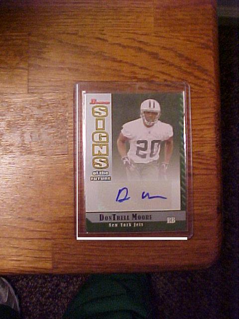 2006 Bowman Signs Of Future DonTrell Moore Autograph