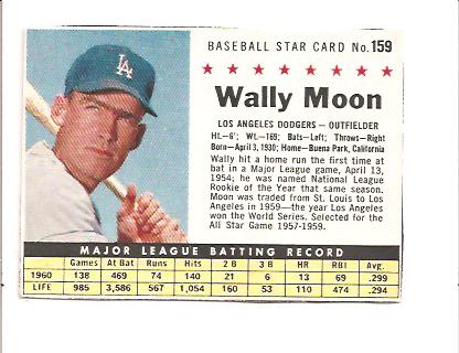 1961 Post #159B Wally Moon BOX