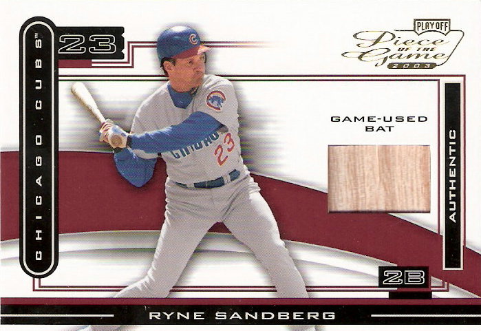 2003 Playoff Piece of the Game #86 Ryne Sandberg Bat