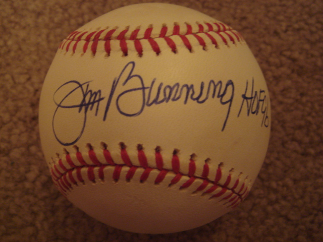 Jim Bunning Autographed Official AL Baseball With COA 