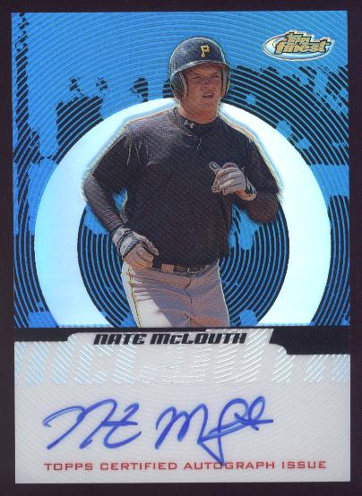 2005 Finest Refractors Blue #142 Nate McLouth AU