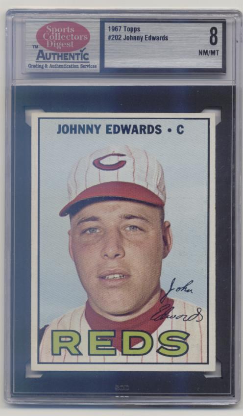 1967 Topps #202 Johnny Edwards
