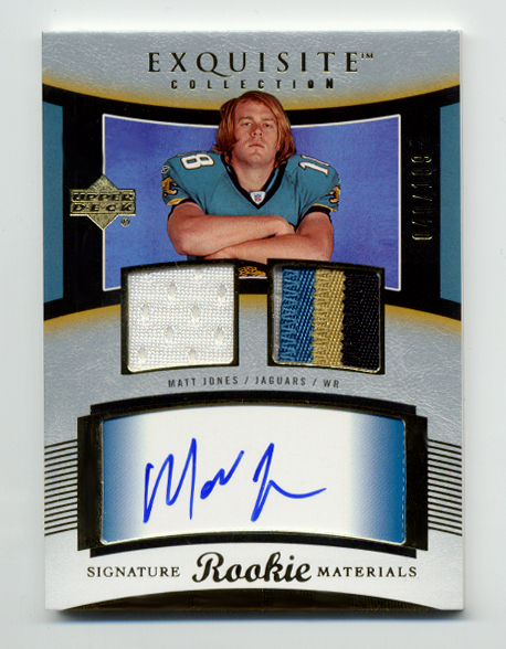 2005 Exquisite Collection #97 Matt Jones JSY AU RC