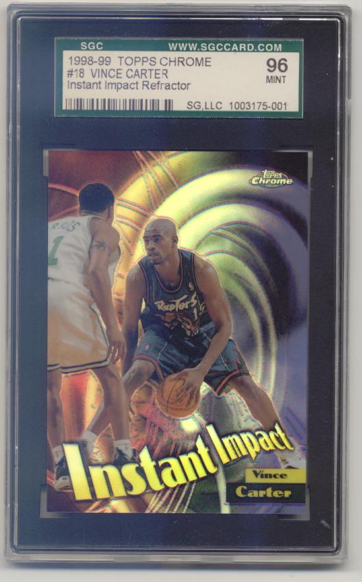 1998-99 Topps Chrome Instant Impact Refractors #I8 Vince Carter
