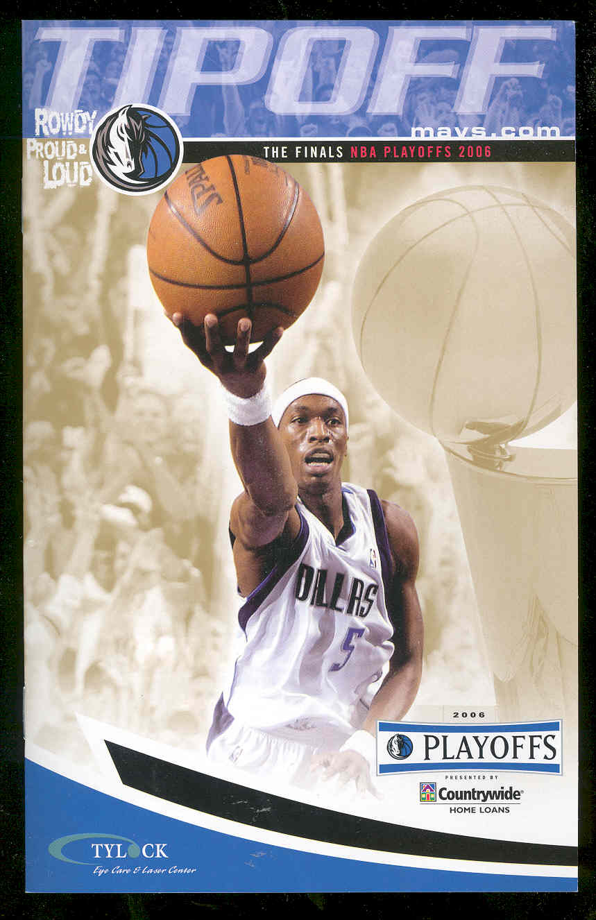The Finals NBA PLAYOFFS 2006 TIPOFF Finals Game Magazine Wade Dirk 