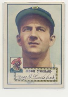 1952 Topps #197 George Strickland RC