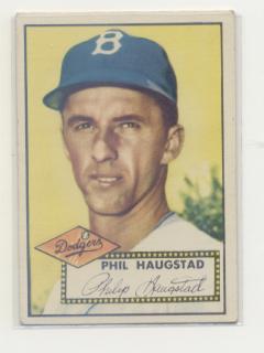 1952 Topps #198 Phil Haugstad RC
